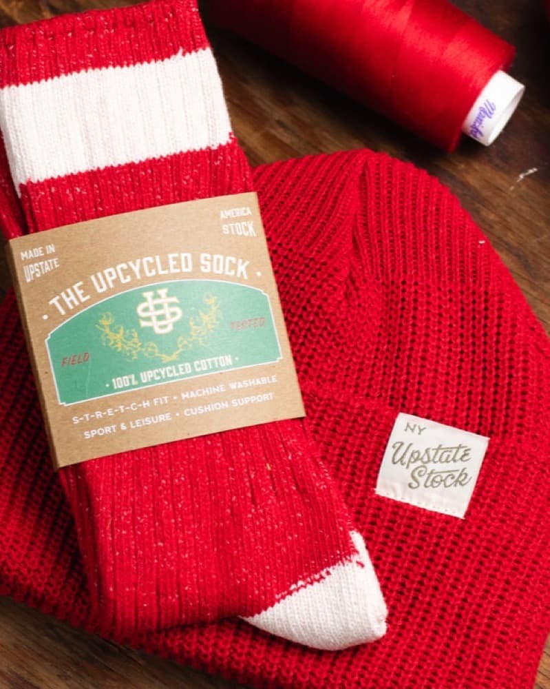 Upcycled cotton socks, made with the environment in mind 2